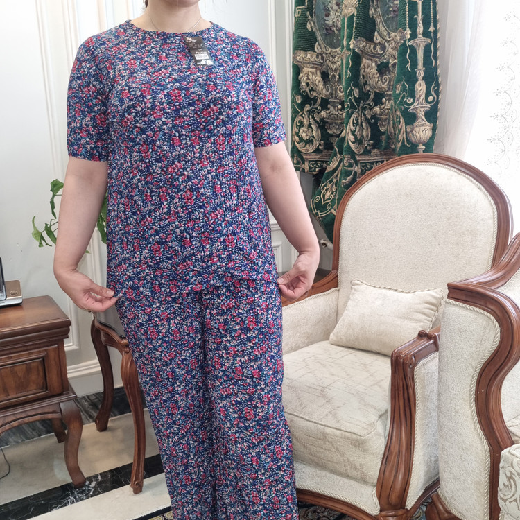 ست پلیسه ریون ریلی خنک و راحت